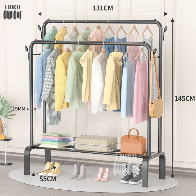 Percha de piso interior varilla de secado de balcón percha de ropa de dormitorio simple percha de ropa de una sola varilla percha de colcha percha de ropa