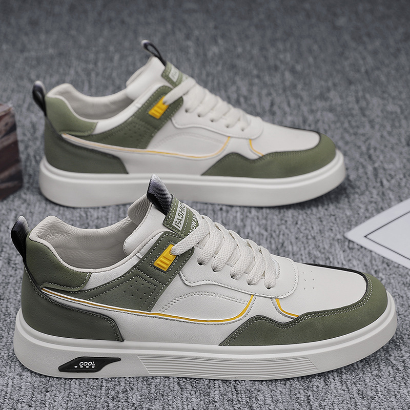 Plus Size Men's Shoes 2025 Autum New Versatile Casual Sports Trendy Shoes Waterproof Leather Youth Fashion Sneakers for Men