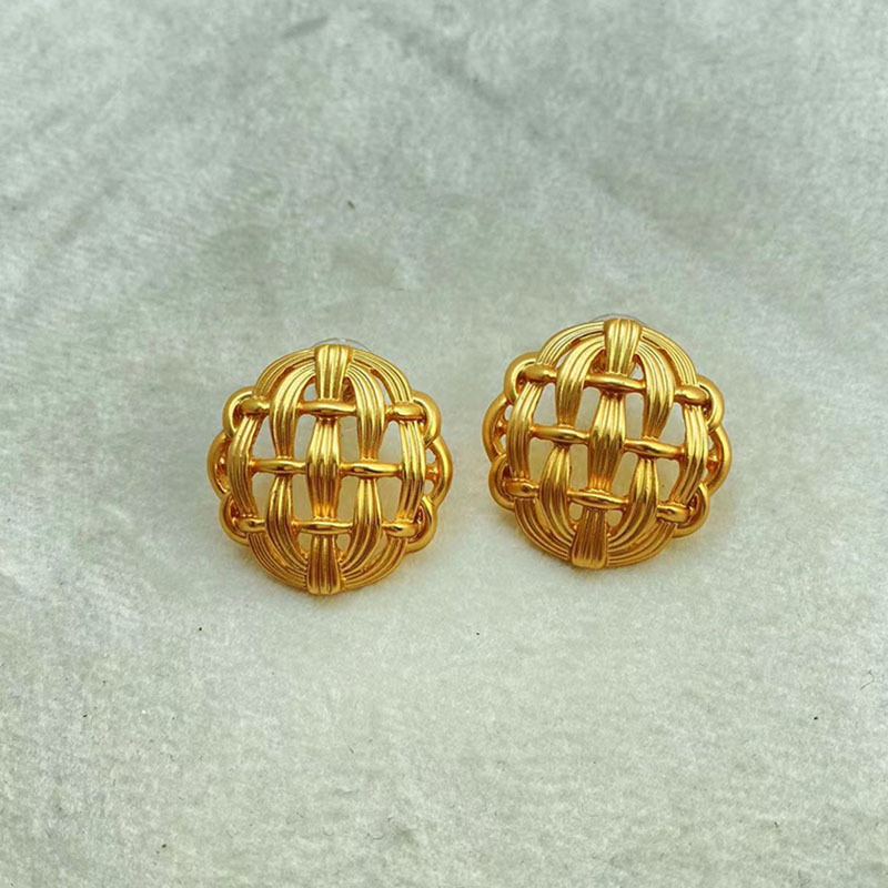 Retro Geometric Alloy Plating Womenu0027S Ear Studs 1 Pair