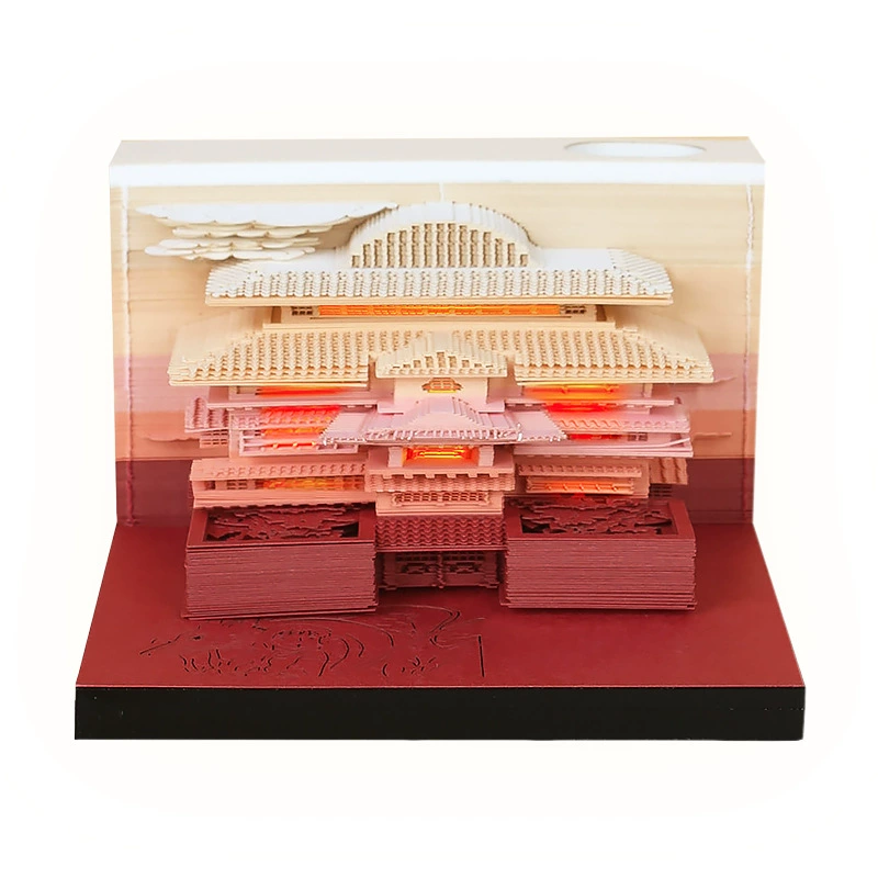 3D Castle Desk Calendar, Custom Creative Gift, 2026 Weekly Options with Lighted Covers