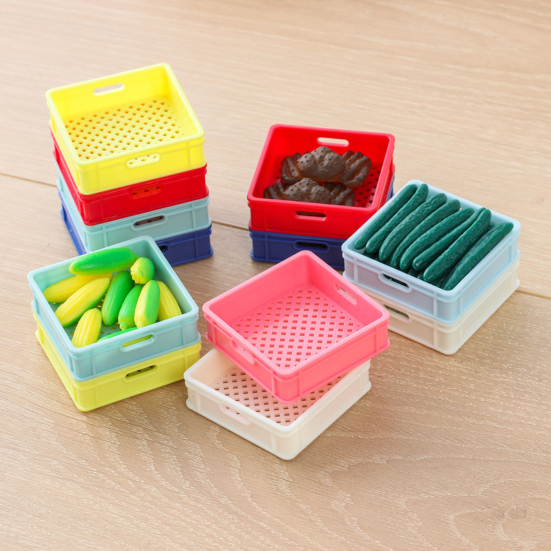 Miniature Artificial Vegetable Basket Model Mini Plastic Vegetable Basket DIY Food Play House Kitchen Accessories Vegetable Basket Miniature Artificial Vegetable Basket Model Mini Plastic Vegetable Basket DIY Food Play House Kitchen Accessories Vegetable Basket