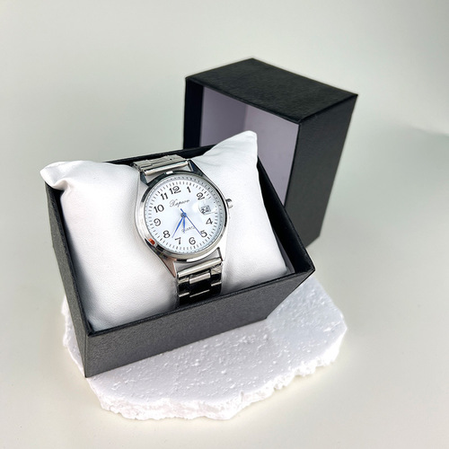 New Elegant High-End Watch Gift Box with Solid Feel, New Watch Box, Armani Orange and Black Gift Box, Thick Watch Case