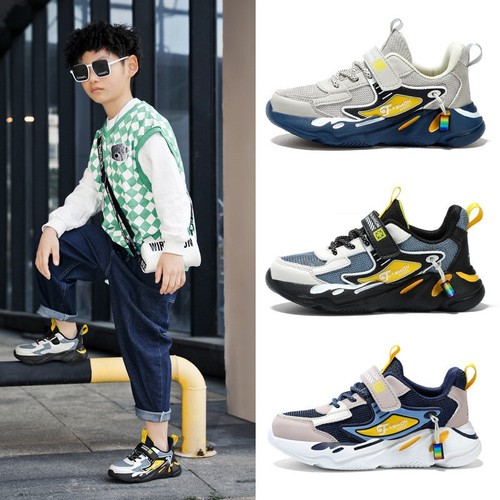 Children's Shoes for Boys, Summer 2025 Mesh Running Shoes with Soft Sole, Breathable and Casual Sports Shoes Trend