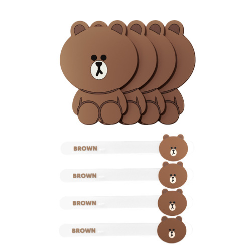 Brown Bear car door handle, door anti-collision strip, anti-collision sticker, anti-scratch car sticker, door sticker, door edge protection strip