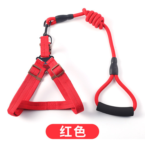 Pet Supplies Dog Leash Pets Dog Leash Medium and Large Explosion-proof Leash Leash Dog Rope Set Wholesale