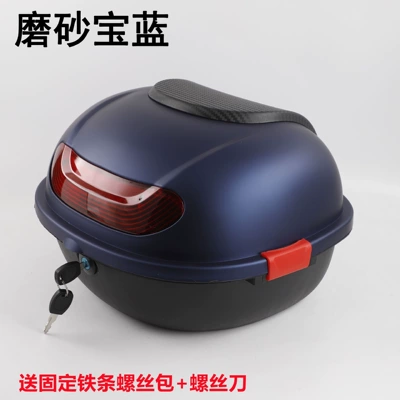 medium-sized storage box, rear trunk, Motorcycle trunk - matte-sapphire-blue