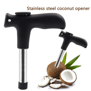 Kitchen Gadgets Stainless Steel Coconut Opening Multi-use Coconut Knife Coconut Punch Tool Stainless Steel Coconut Green Shell Opening