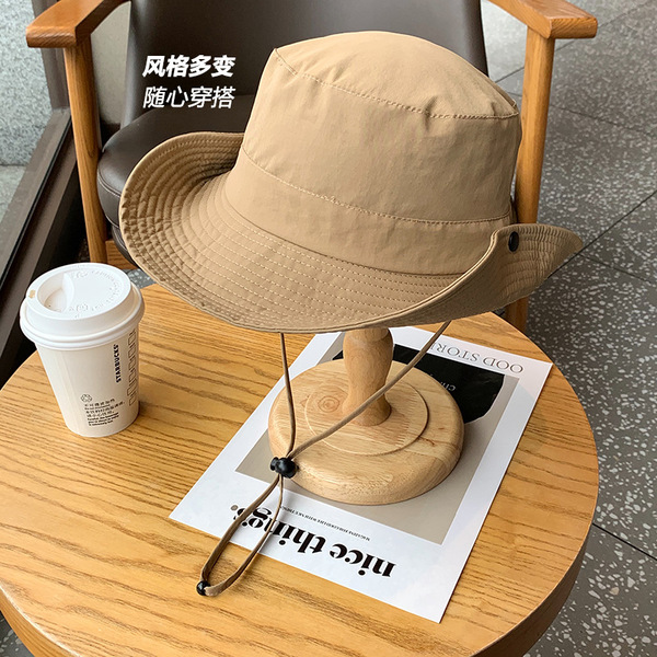 Solid quick dry travel thin denim climbing sun hat for men and women