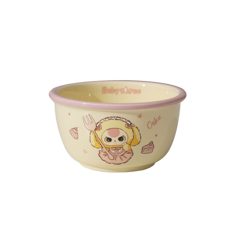 可爱娃三岁米饭碗卡通家用新款陶瓷饭碗个人专用高颜值餐具吃饭碗|undefined