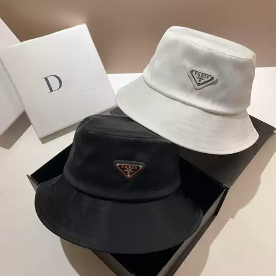 PARIS Inverted Triangle Acetate Bucket Hat French Parisian Chic Casual Outdoor Sun Hat for Fall