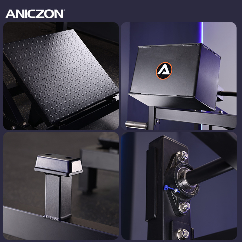 Multifuncional péndulo tipo entrenador de cuclillas músculo de pierna comercial máquina de cuclillas de entrenamiento de piernas equipo completo de entrenamiento de cadera