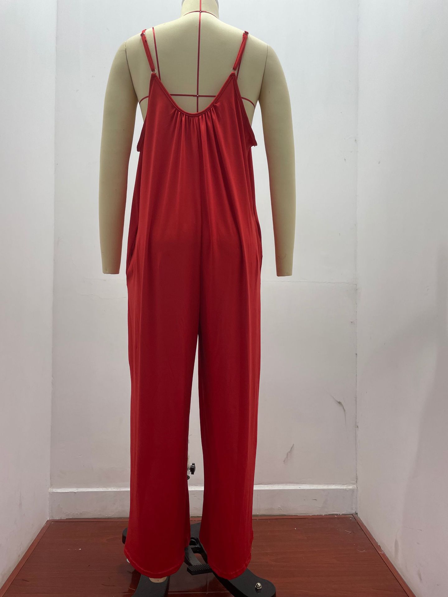 280g Weight Sleeveless Sleeve Length Full Length Pants Length Cotton Blend, Polyester Fabric Type Mid Waist Waist Line Jumpsuits Pants Type Bodysuits Tops Type Holiday, Daily Occasion Loose Fit Type Solid Color Pattern Summer, Spring Season Women's Gender Casual Style Women's Holiday Daily Bodysuits Casual Solid Color Full Length Jumpsuits 6