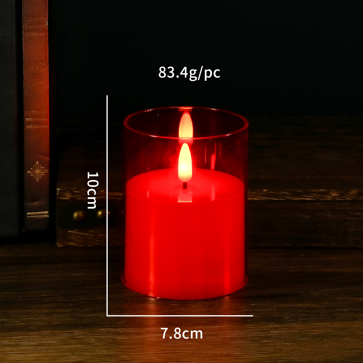 Lámpara de Vela Electrónica de Acrílico Sin Humo con Control Remoto para Propuesta de Matrimonio y Fiestas