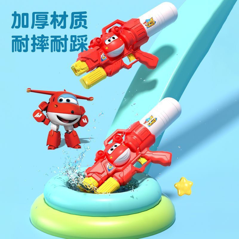 スーパーウィングス Ledi Xiaoai バックパック水鉄砲バッグ警察大容量水スプレーガン水の戦い水のおもちゃ|undefined