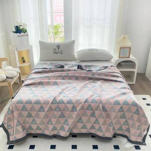 2025 New Class A Cotton Three-layer Yarn Multifunctional Towel Quilt Blanket Bed Sheet Summer Quilt Air-conditioning Quilt