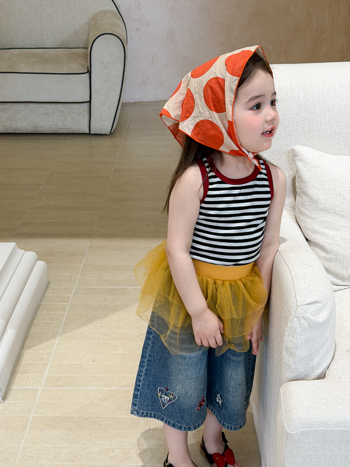 Sugar Pear ropa infantil chaleco de verano delgado 2026 ropa infantil casual A hija hija
