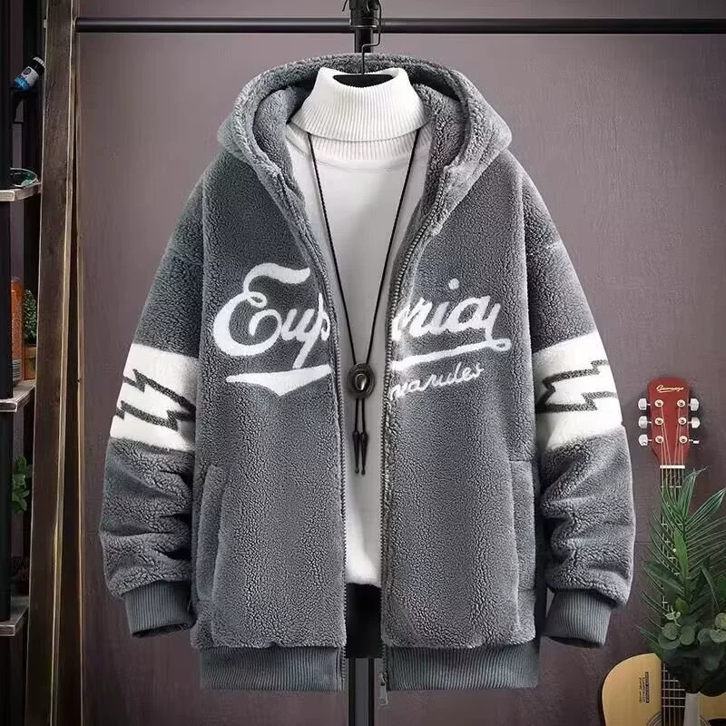 Демисезонный теплый худи, пуховик, oversize