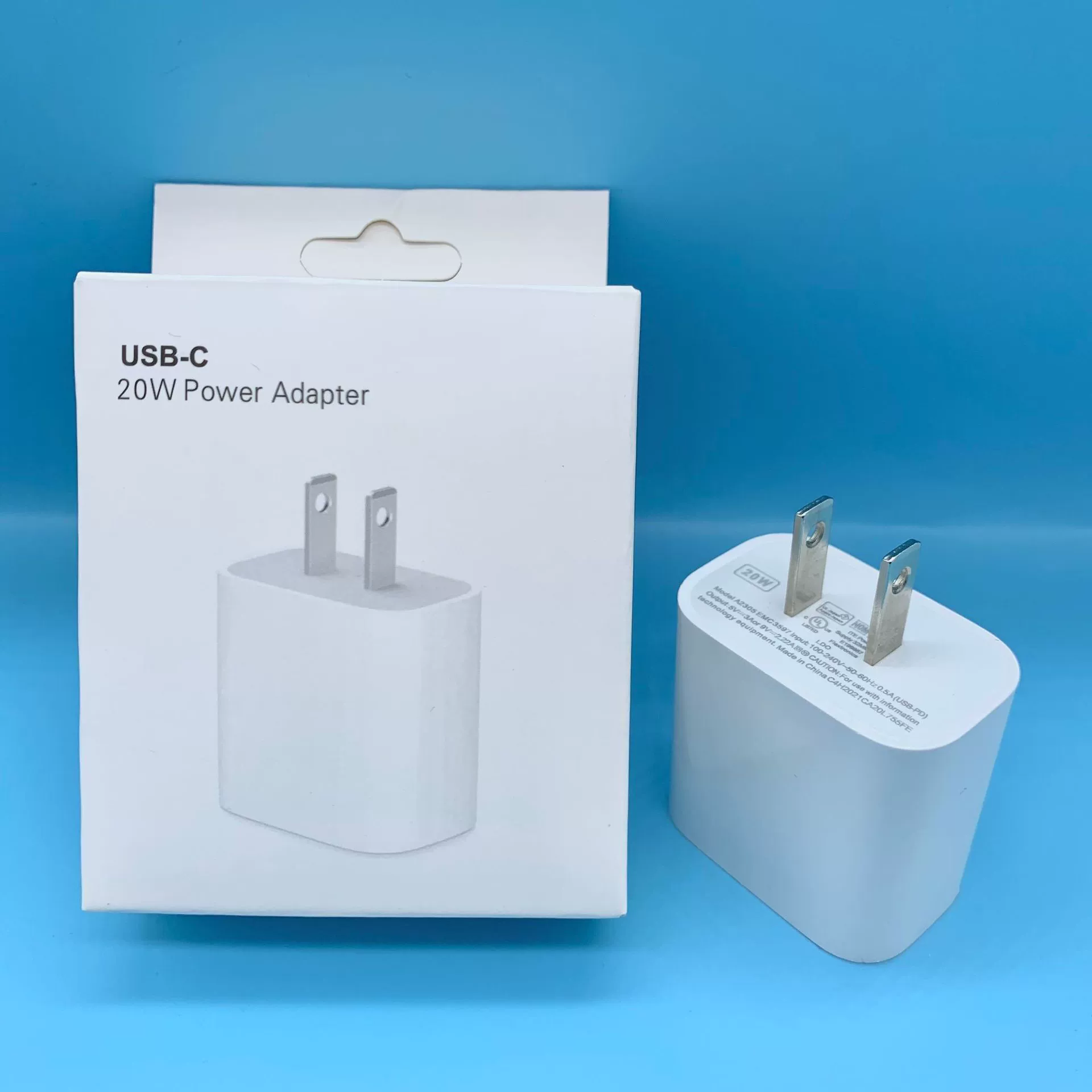 PD USB-C зарядная голова, варианты 12W 20W 38W, разъемы EU/US, голая или в упаковке