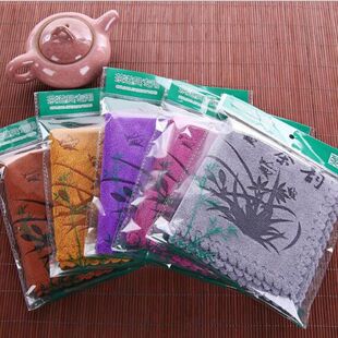 Tea Towel Tea Cloth Thickened Super Absorbent No Hair Tea Set Towel Coffee Table Tea Table Tea Table Special Cleaning Rag Tea Mat