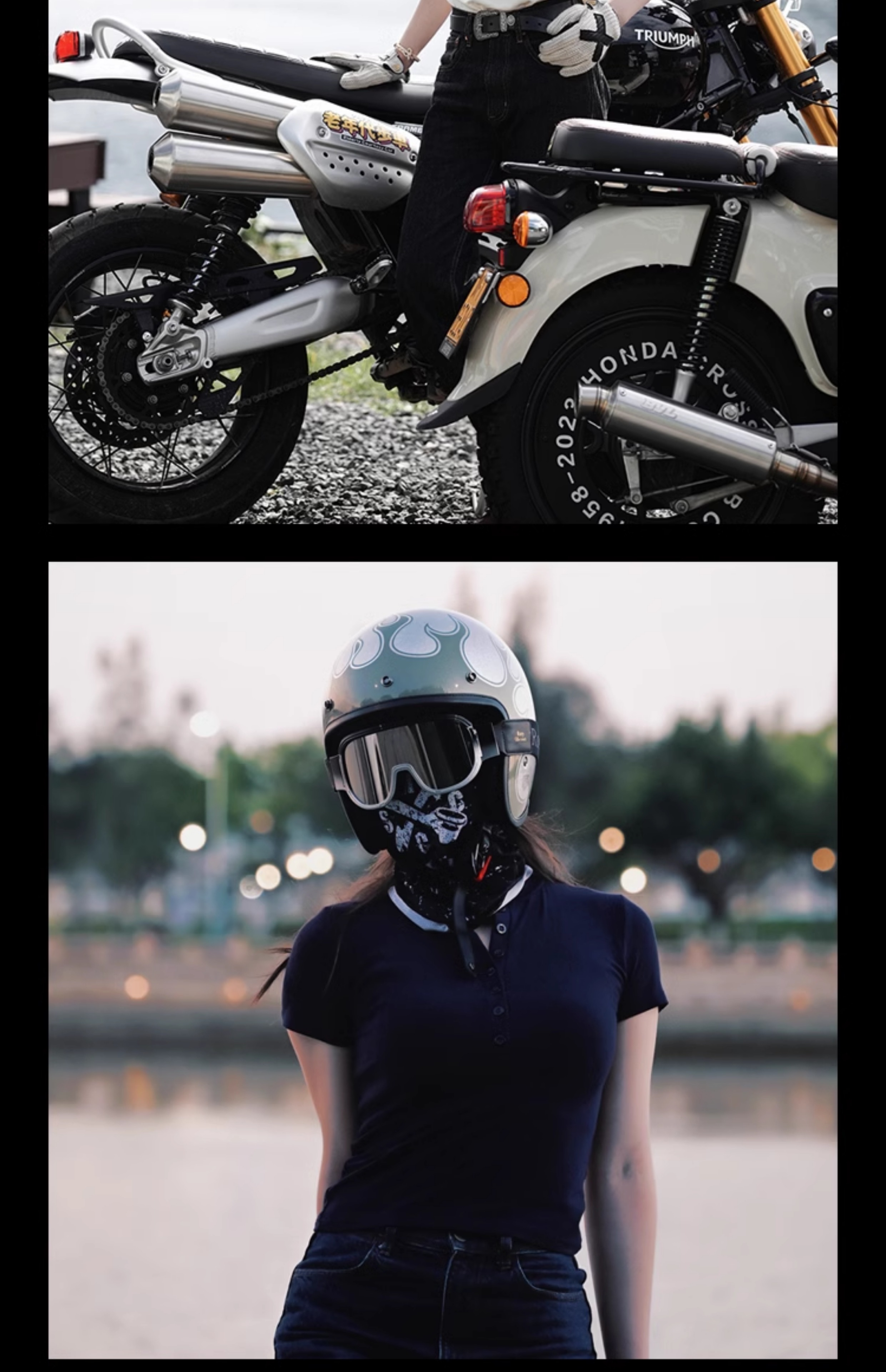 Italian TRRF Retro Half Helmet Carbon Fiber Motorcycle Helmet