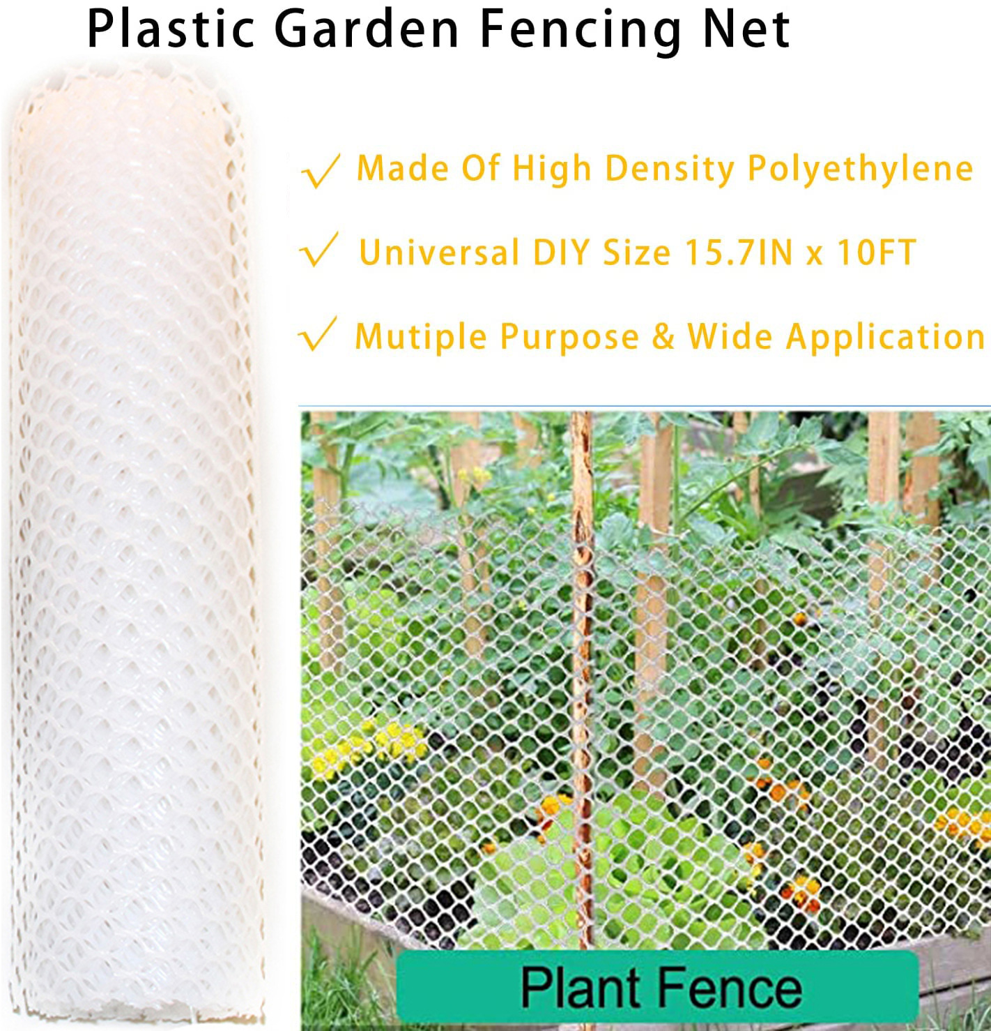 Hexagonal Plastic Fence Netting