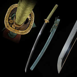 高档手工外贸日本刀一体长刀武士T10钢研磨刀剑兵器katana未开刃