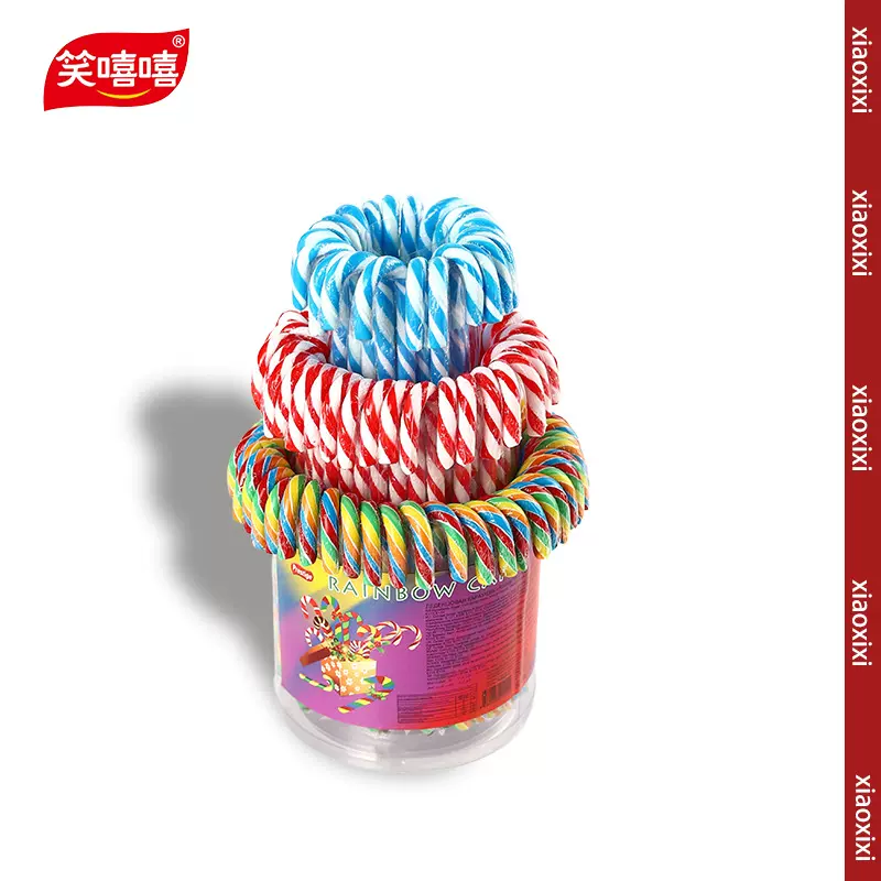 工厂定制加工拐杖糖圣诞节水果100支棒棒糖硬糖儿童果味多口味