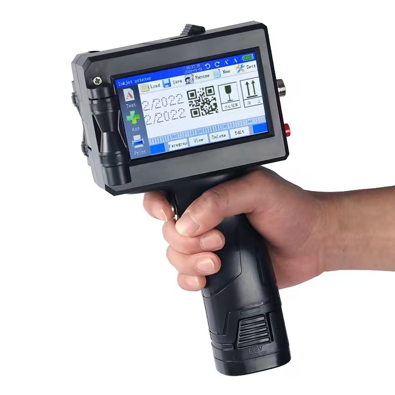 Multi-language intelligent handheld inkjet printer production date number two-dimensional code assembly line printer 5