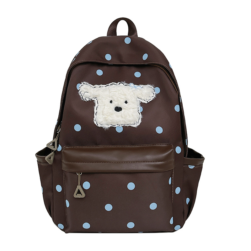 Mochila de alto valor facial para niños y niñas encantadora impresión de gran capacidad mochila de niños de dibujos animados perros mochila de niños