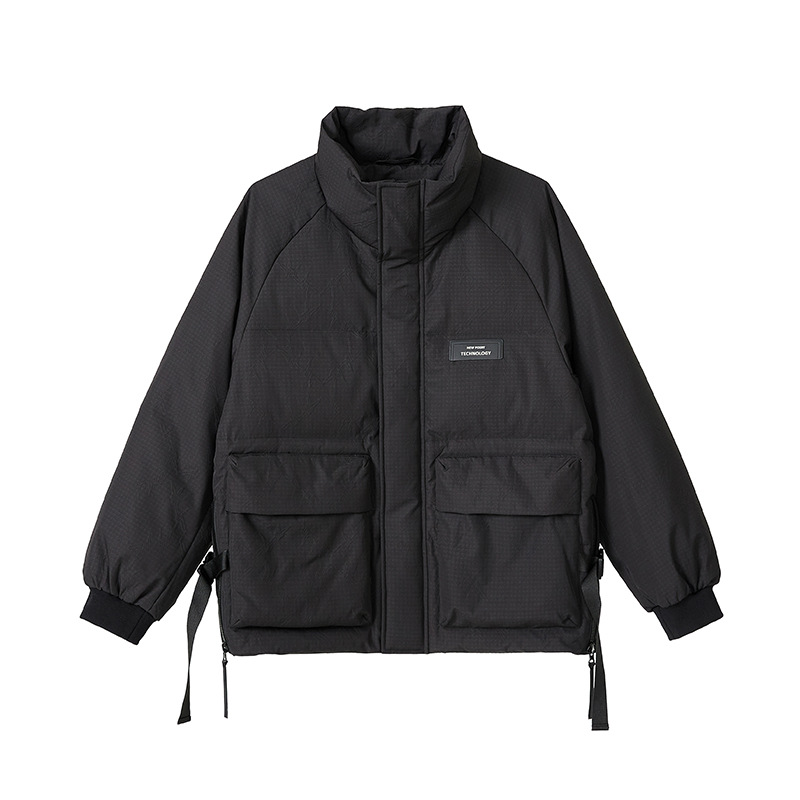 Men's Down Jacket Winter Casual Thickened Trendy Standing Collar_voghion.com