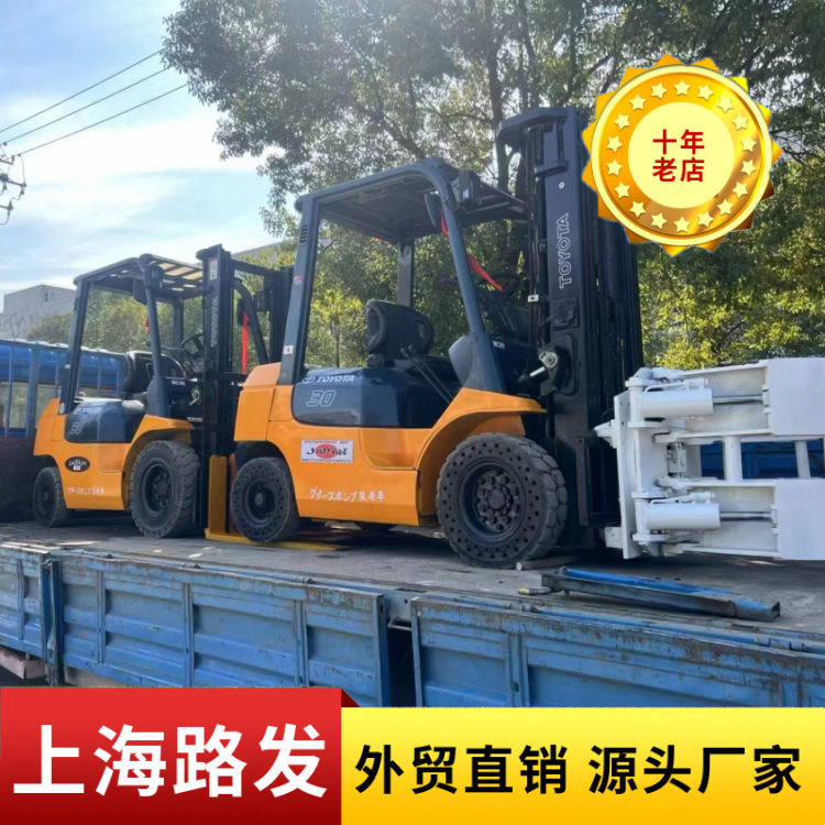 Usado Hangzhou 3 toneladas de carretilla elevadora 5 toneladas de carretilla elevadora diesel excelente rendimiento de garantía de calidad