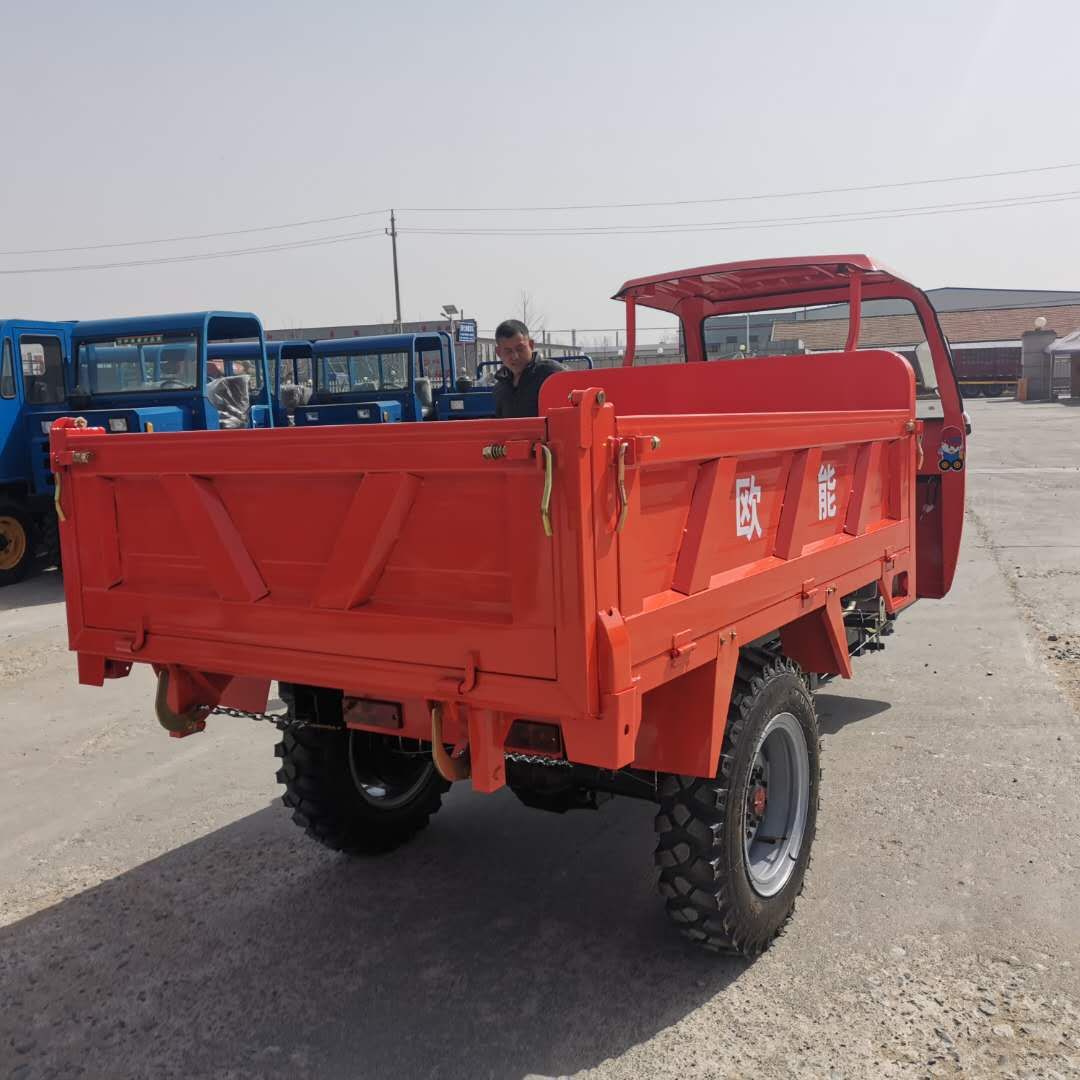 拉自卸工地电动三轮车小型农用三轮车翻斗车柴油运输建筑自卸砖车