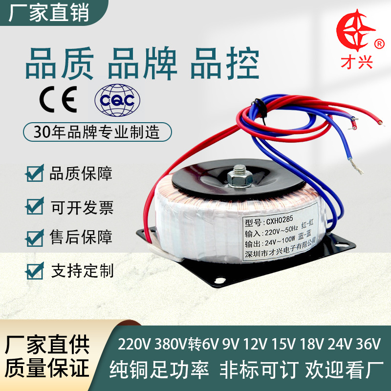才兴300W环牛380V转220V降压隔离环形变压器单相全铜厂家直销批发