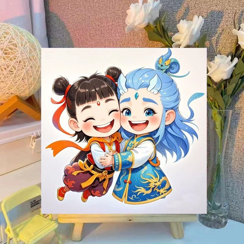 Цифровая мультяшная игрушка, украшения, ручная работа, оптовая продажа, граффити