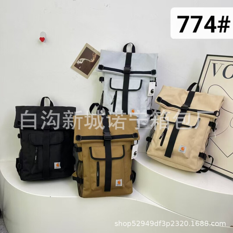 Carhart carhartt WIP PHILIS Square Schoolbag Outdoor Large Capacity Tooling Flip Rucksack Backpack