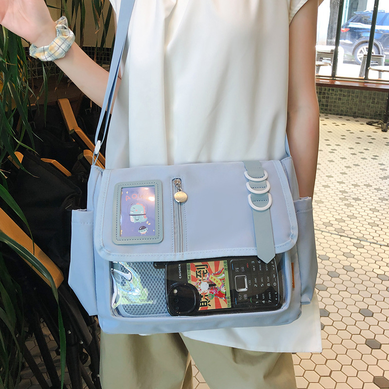 2025 Summer New High-Value Japanese and Korean Fresh Transparent School Bag for Female Primary and Secondary School Students Shoulder Bag