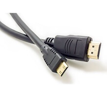 Mini HDMI转HDMI线 双磁环镀金头迷你1.5米 摄像机电视平板高清线
