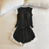 3373.2# Dark Gray (Fixed Chest Pad) Short Sleeves + Shorts