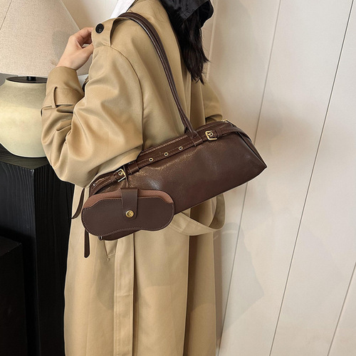 Cross-border fashion underarm bag for women, 2024 autumn new style, influencer's same design as sausage bag, trendy crossbody bag for women