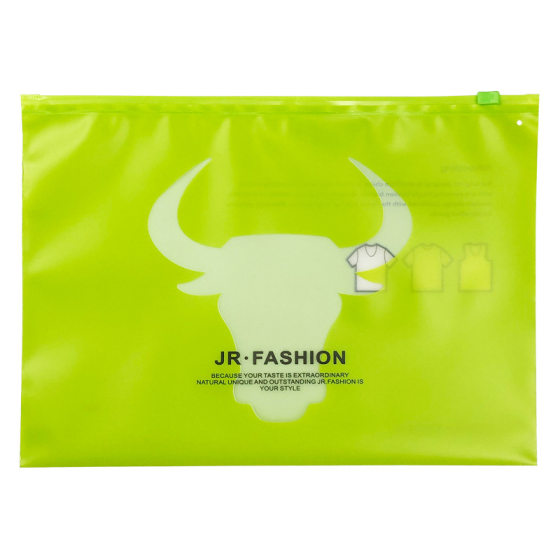 Wholesale Thickened CPE Garment Zipper Bag Plastic Bag Ziplock Bag Transparent Frosted Underwear Socks Clothes Packaging Bag