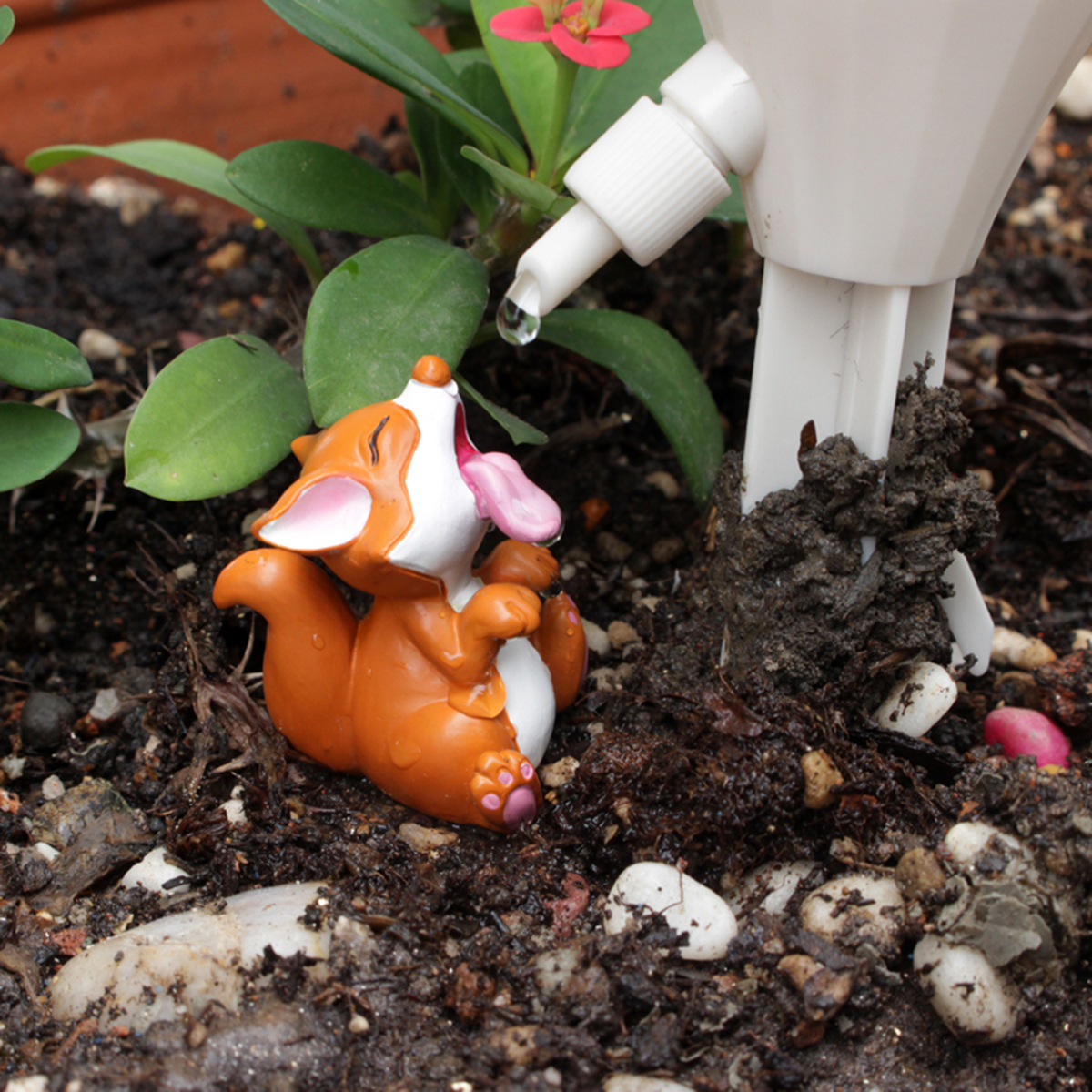 Little Prince and Fox Lazy Man Automatic Flower Watering Drip Irrigation Adjustable Dripper Sipper Flow Rate Potted Decorative Pendulum