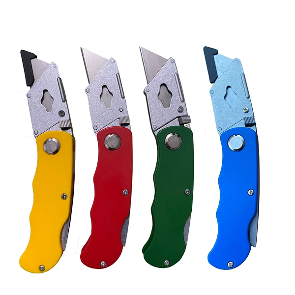 Blue single-knife OPP bag folding art knife