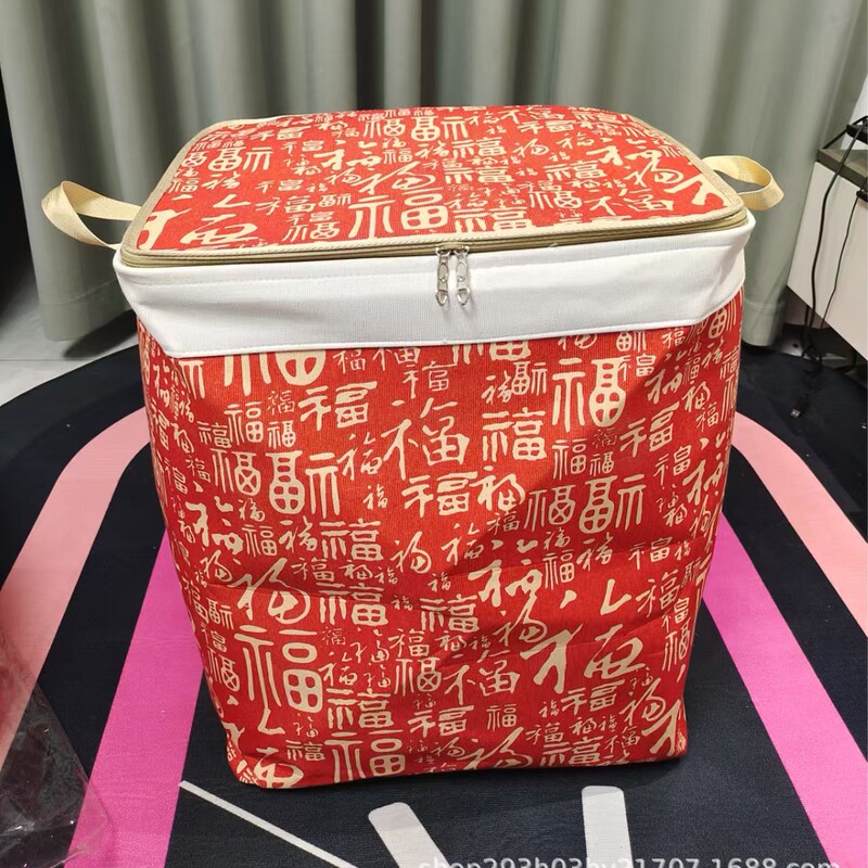 120L 新しいキャンバス収納袋大容量厚みのある整理おもちゃアーティファクト移動衣類キルト生地|undefined