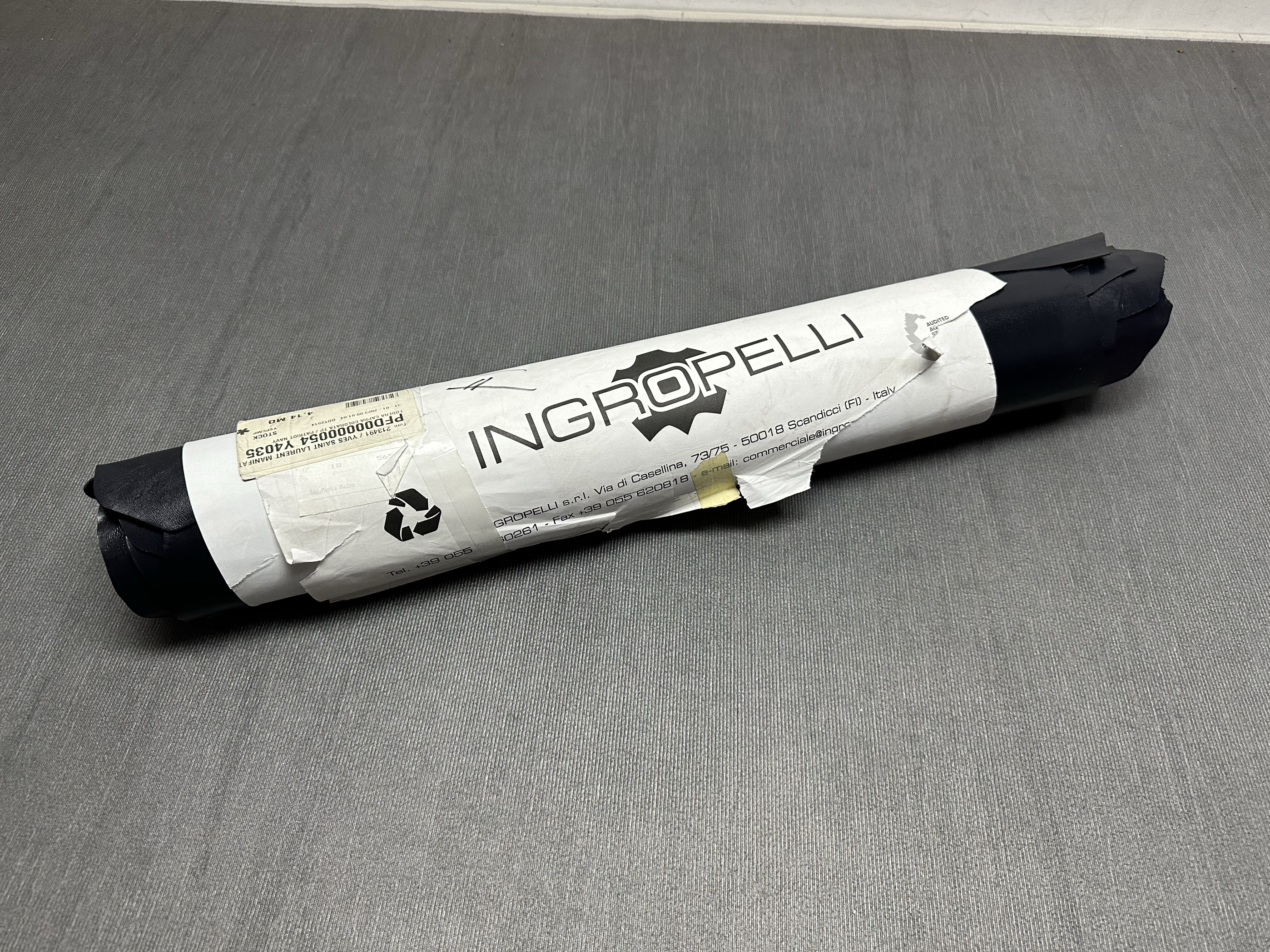 意大利 INGROPELL 蓝黑色高光羊皮 0.9mm 小胎羊 手感微挺YP064