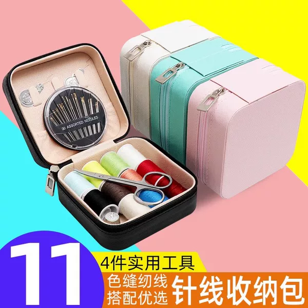 Sewing Box Household High-Quality Dormitory Sewing and Mending Sewing Kit Portable Wedding Sewing Kit Practical Sewing Thread Box