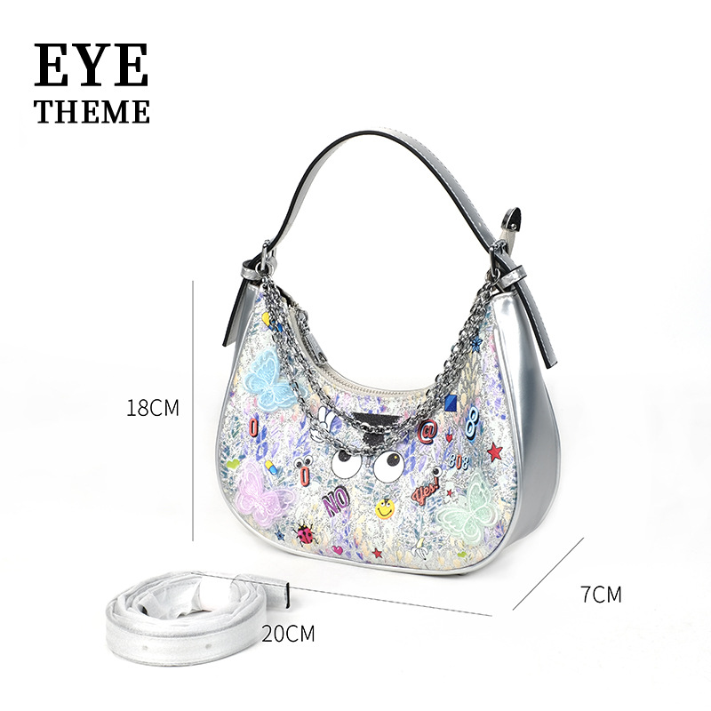 2025 bolsas de dibujos animados lindas de moda moda damas cadena de cremallera diseño mochila casual 2849 #