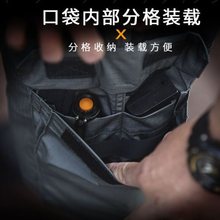 2024新款户外欧美复古中裤短裤山系工装机能薄款黑色男士速干战术