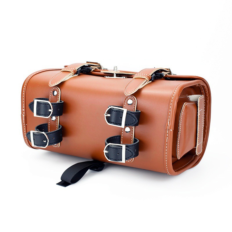 Cross-Border Electric Motorcycle Rear Bag, Rear Seat Bag, Electric Scooter Retro Universal Cargo Rack Bag, Rear Trunk