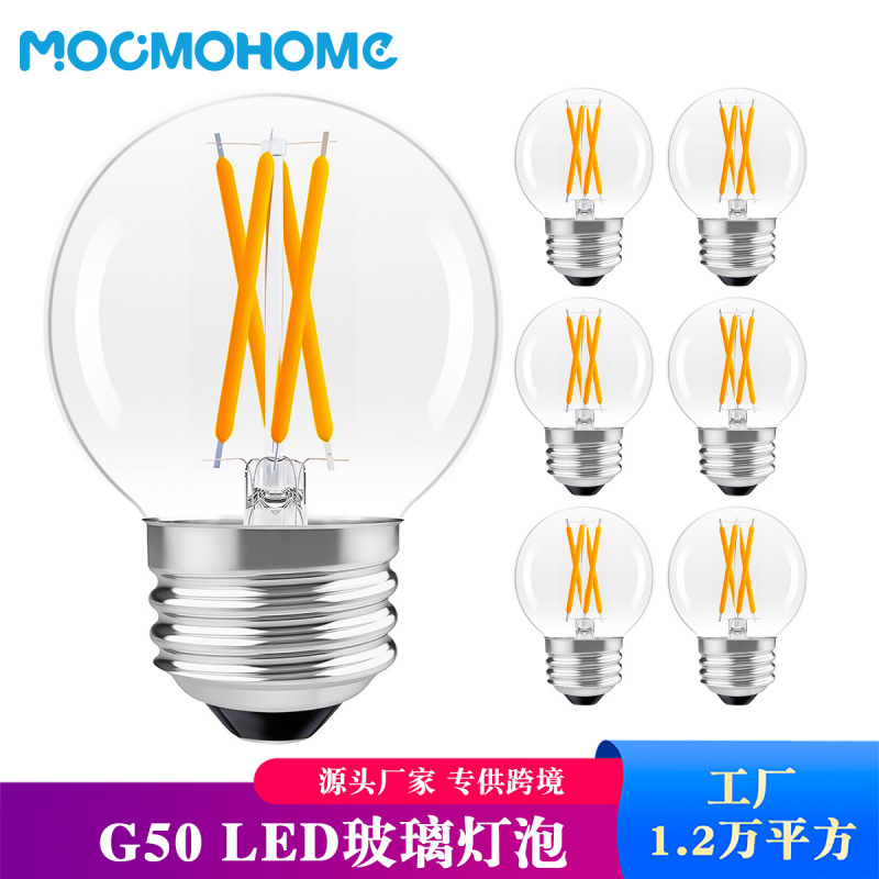 Led Glass Bulb G50 Bulb E27 Bulb Bulb 120V Retro Edison Bulb Cri 90 Bulb Led Glass Bulb G50 Bulb E27 Bulb Bulb 120V Retro Edison Bulb Cri 90 Bulb