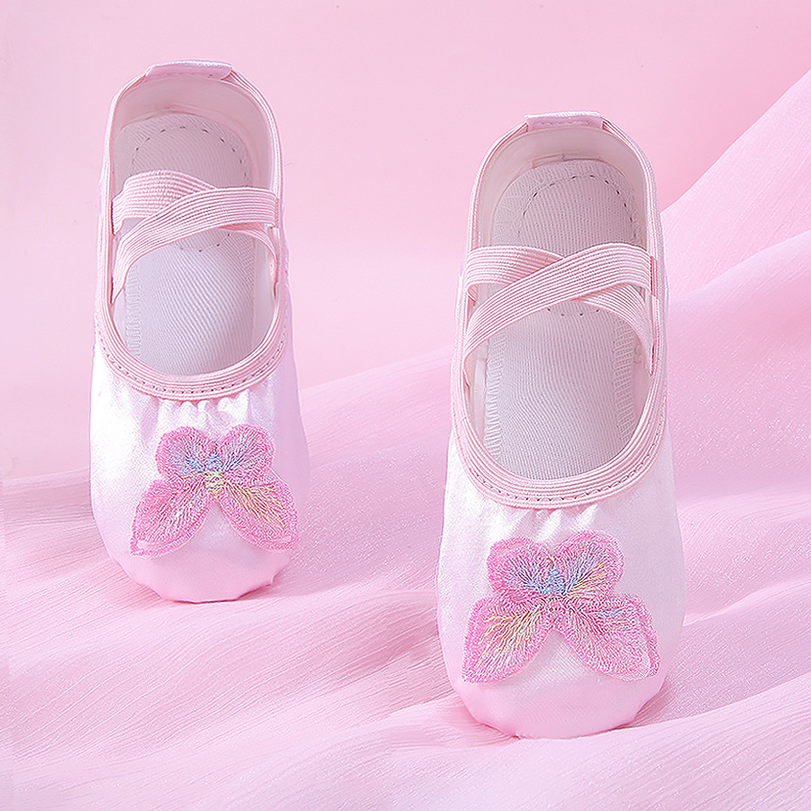 Children's Soft-Soled Dance Shoes for Women New Chinese Classical Performance Children's Adult Pink Cat Claw Ballet Practice Shape